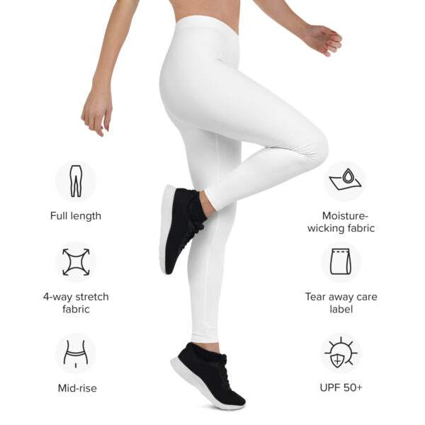 High-Waist Fitness Leggings - Stretchy UPF 50+ for Gym & Yoga