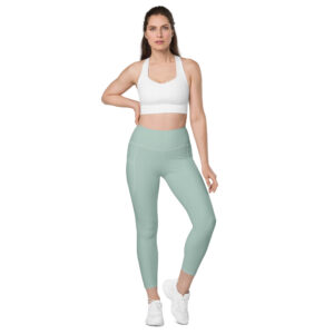 Coastal Sage Legging with Pockets – Recycled Comfort - Image 4