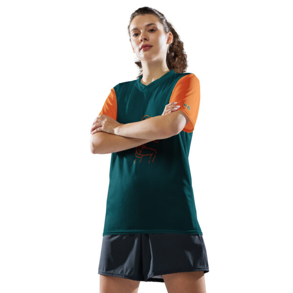 Women's Recycled Sports T-Shirt - Breathable Moisture-Wicking V-Neck for Running & Gym