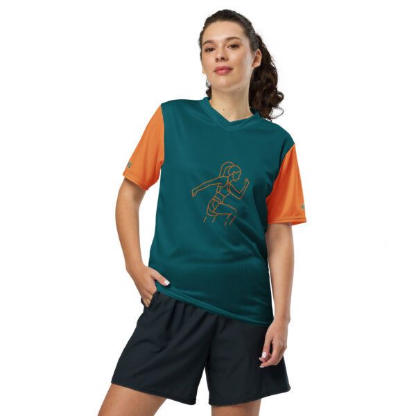 Women's Recycled Sports T-Shirt - Breathable Moisture-Wicking V-Neck for Running & Gym