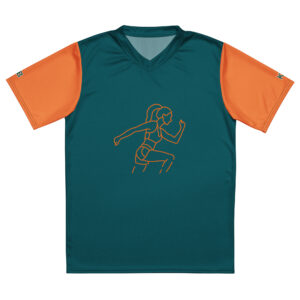 Women's Recycled Sports T-Shirt - Breathable Moisture-Wicking V-Neck for Running & Gym - Image 2