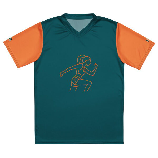 Women's Recycled Sports T-Shirt - Breathable Moisture-Wicking V-Neck for Running & Gym