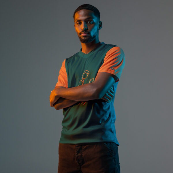 Men’s Recycled Sports T-Shirt – Breathable Moisture-Wicking V-Neck for Running & Gym
