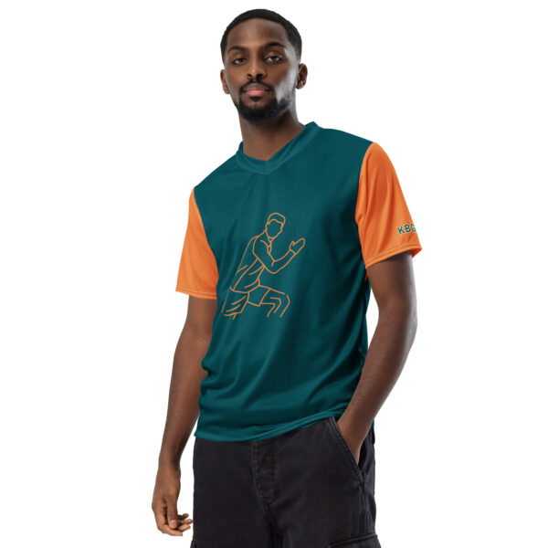 Men’s Recycled Sports T-Shirt – Breathable Moisture-Wicking V-Neck for Running & Gym