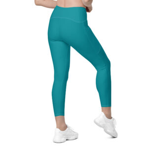Eastern Blue Legging with Pockets – Recycled High-Waist - Image 3