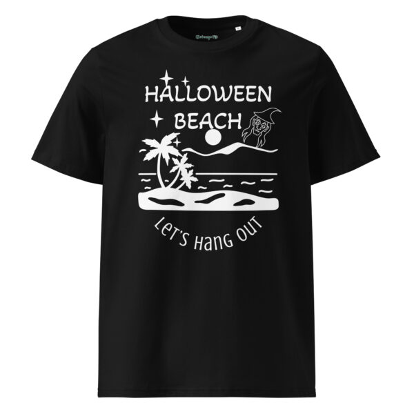 Halloween White Beach Organic T-shirt – Ribbed Comfort
