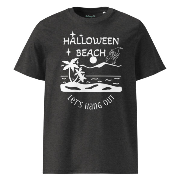 Halloween White Beach Organic T-shirt – Ribbed Comfort