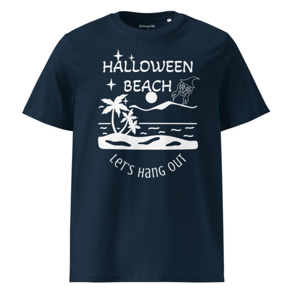 Halloween White Beach Organic T-shirt – Ribbed Comfort