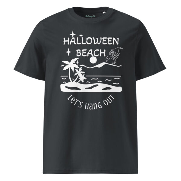 Halloween White Beach Organic T-shirt – Ribbed Comfort