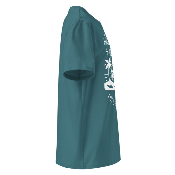 Halloween White Beach Organic T-shirt – Ribbed Comfort