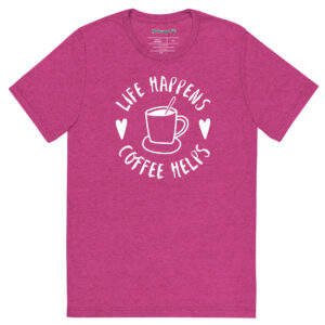 Life Happens-Coffee Helps Tri-Blend T-shirt – Comfy Fit - Image 17