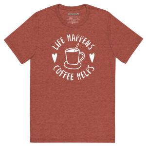 Life Happens-Coffee Helps Tri-Blend T-shirt – Comfy Fit - Image 19