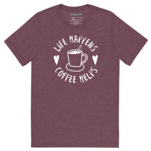 Life Happens-Coffee Helps Tri-Blend T-shirt – Comfy Fit - Image 15