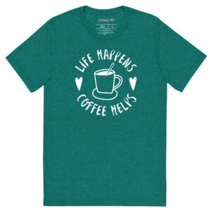 Life Happens-Coffee Helps Tri-Blend T-shirt – Comfy Fit - Image 13